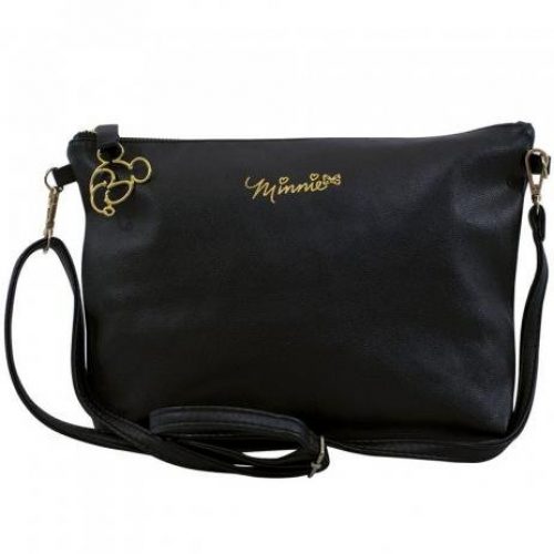 Bolsa Preta Minnie Com Enfeite De Mickey – Disney