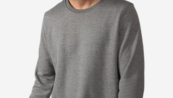 Basicamente – Blusão Moletom Flanelado Masculino Mescla Escuro