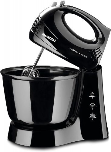 Batedeira Prática, Mondial, Preto, 400W, 110V – B-44-B