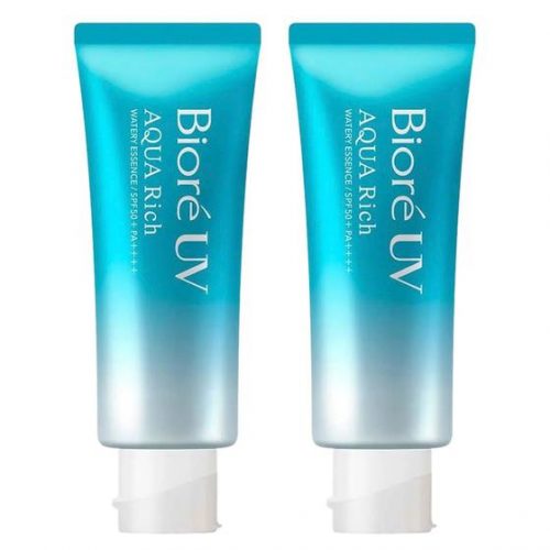 Bioré Uv Aqua Rich Watery Essence Kit com Dois Protetores Solares FPS50