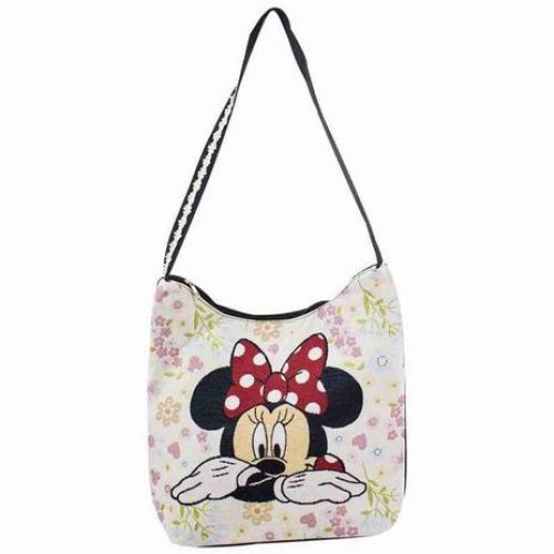 Bolsa Hobo Flores Rosto Minnie – Disney