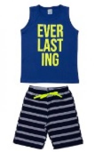 CONJUNTO INFANTIL 2 PEÇAS EVERLASTING AZUL