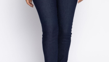 Calça Feminina Skinny 2 Botões Jeans Escuro
