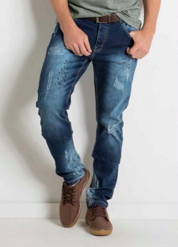 Calça Jeans Actual com Bolsos