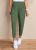 Calça Verde Soltinha com Pregas