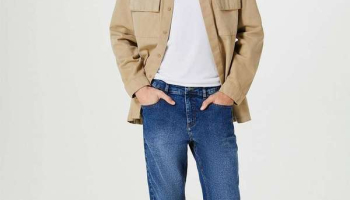 Calca Jeans Masculina com Elastano Tradicional Azul