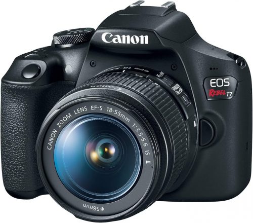 Camera Canon EOS Rebel T7 com lente 18-55mm IS II
