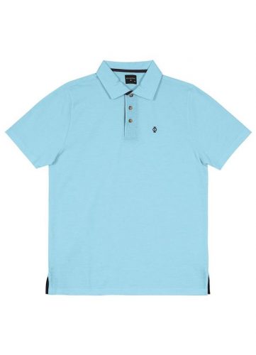Camisa Piquet Masculina Azul