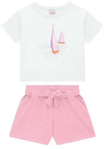 Carinhoso – Conjunto Branco Veleiro Comfort Menina