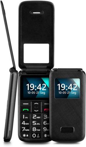 Celular Flip Vita Lite Dual Chip Rádio FM + MP3 + Bluetooth 2.1 Preto Multilaser – P9142