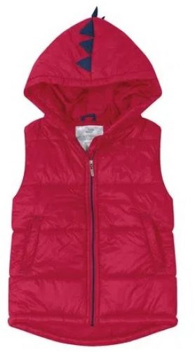 COLETE INFANTIL MICROFIBRA COM CAPUZ TRICK NICK VERMELHO