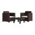 Conjunto 2 Poltronas E Mesa De Centro Balcony Keter Marrom