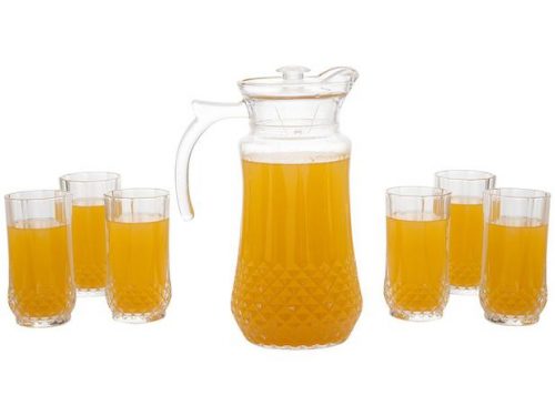 Conjunto de Jarra 1,5L e Copos 250ml de Vidro – Hauskraft Diamond 7 Peças