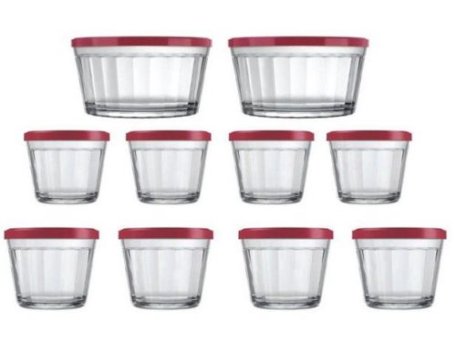 Conjunto de Tigelas de Vidro 10 Peças – Copo Americano Tigela Americano