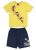 Conjunto Infantil Camiseta e Bermuda Amarelo