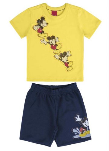 Conjunto Infantil Camiseta e Bermuda Amarelo