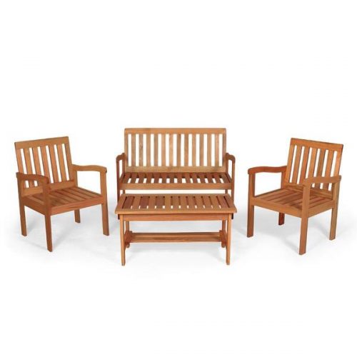 Conjunto Jardim Em Madeira Robust – Natural