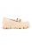 Damers – Mocassim Feminino Tratorado Salto Baixo Corrente Off White