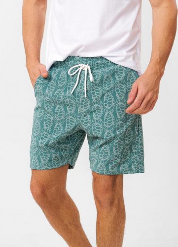 Diametro – Bermuda Masculina Estampada em Tactel Verde