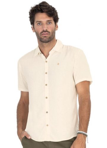 Diametro – Camisa Masculina em Viscolinho Bege