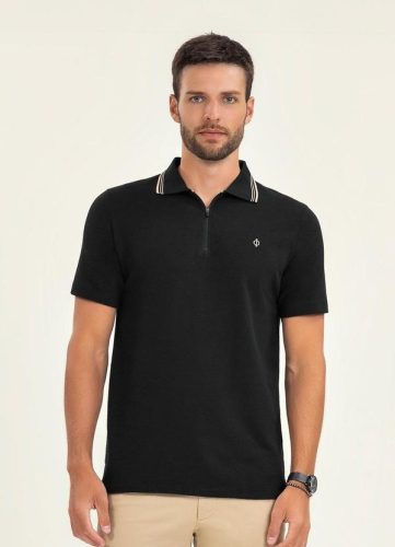 Diametro – Polo Masculino Manga Curta Malhão Fruit Preto