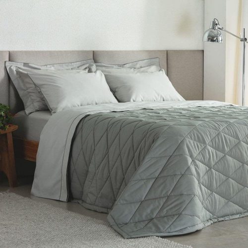 Edredom Queen Percal 180 Fios Buddemeyer Basic Percalle 100% Algodão Penteado Verde Fendi