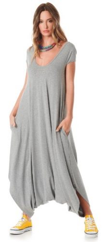 MACACÃO SARUEL COM BOLSOS CINZA