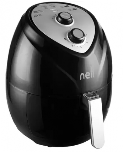 Fritadeira Elétrica sem Óleo/Air Fryer Nell Fit – Preto 3,2L com Timer