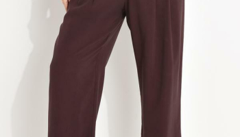 Farm – Calça Alfaiataria Botões Marrom