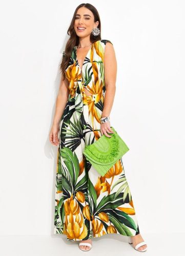 Farm – Macacao Pantalona Bananarte Verde