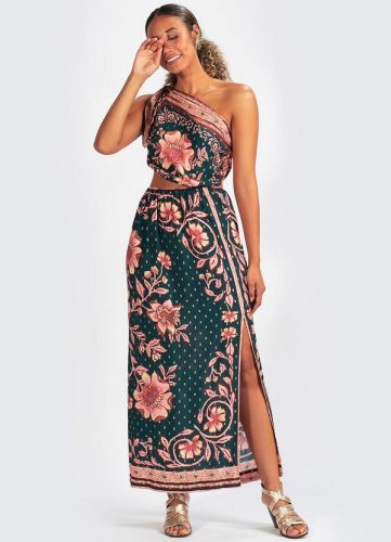 Farm – Vestido em Viscose Jardim Boho Ri Estampado