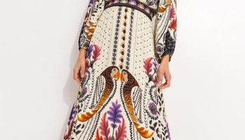 Farm – Vestido Longo Tapete de Arara Bege