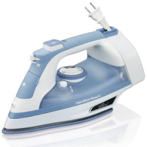 Ferro de Passar Hamilton Beach Durathon 220V Branco e Azul Sistema Antirrespingo