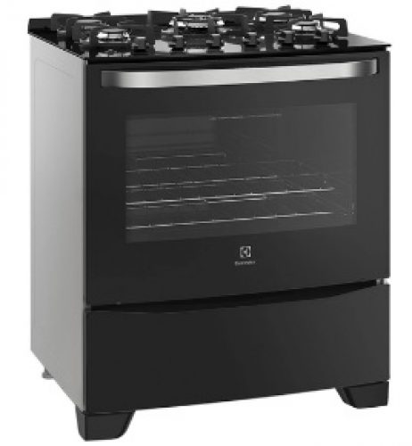 Fogão de Piso Mesa de Vidro Electrolux 5 Bocas 76GS Preto Bivolt