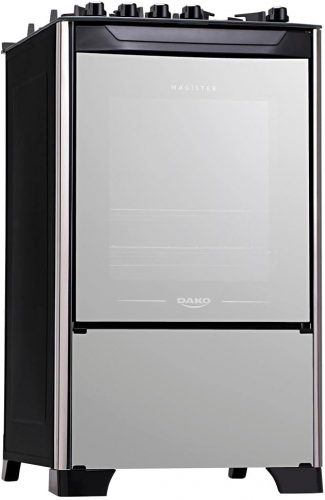 Fogão 4 bocas Dako Magister Style com Mesa de Vidro e Mega Chama – Bivolt