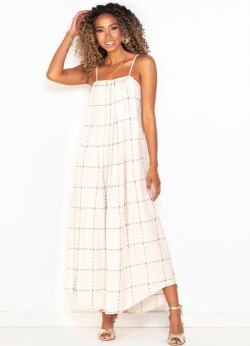 Forum – Vestido Longo de Linho Bege