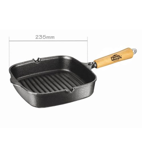 Frigideira Cook Grill Quad 23,5cm Preta – Panela Mineira