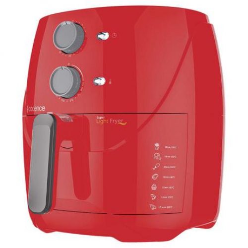 Fritadeira Sem Óleo 3,2L Cadence Super Light Fryer Colors Vermelha 127V