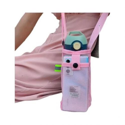 Garrafa De Água De Malha Crossbody Externa Infantil E Capa De Copo Caso De Proteção De Armazenamento – other