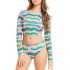 Gloss – Blusa Cropped em Meia Malha Juvenil Cinza