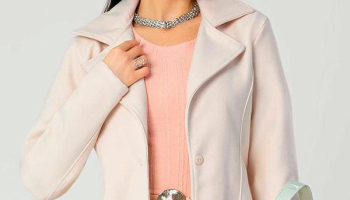 Gris – Casaco Feminino Adulto de Lã Bege