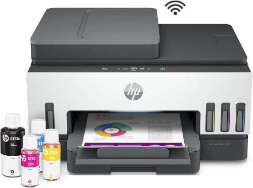 Impressora Multifuncional HP Smart Tank 794 Tanque de Tinta Colorida Wi-Fi Scanner Duplex, Bluetooth.Funções: Imprimir, Copiar, Digitalizar. Cor: Branco (2G9Q9A)