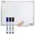 Lousa Quadro Branco Moldura De Aluminio 80X60 Cm 3 Marcadores Apagador – Yupiart
