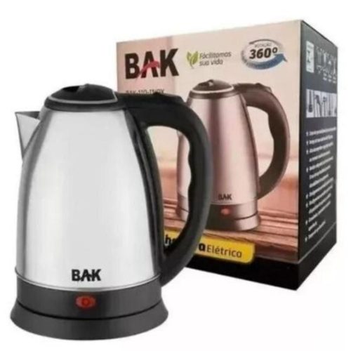 Jarra Elétrica Bule Chaleira Aço Inox Café Chá 1,8 Litros Portátil 110v 1100w – Prime