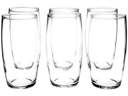 Jogo de Copos de Vidro 300ml 6 Peças Nadir – Oca Long Drink