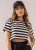 Just Basic – Cropped em Cotton Listrado Bege