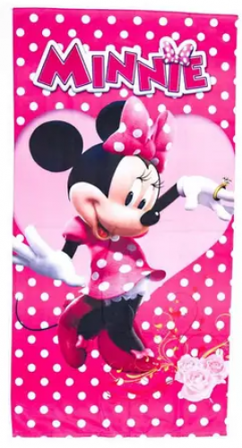 Toalha De Banho Minnie Mouse Felpuda Infantil Personagens – Outras Marcas