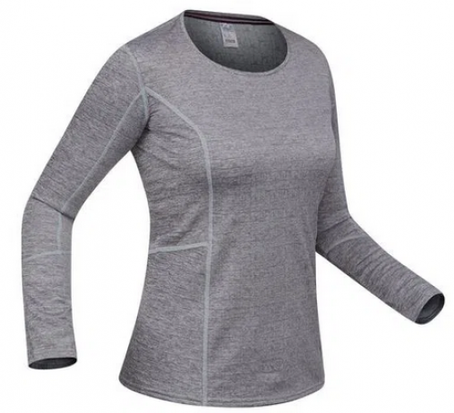 Blusa segunda pele feminina de ski 500