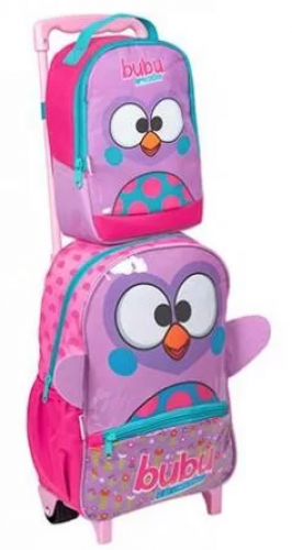 Kit Mochilete Média Biel + Lancheira Rosa Sestini (256520)