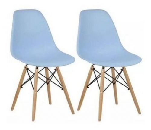 Kit 02pcs cadeira charles eames wood design nf + garantia – – Cds